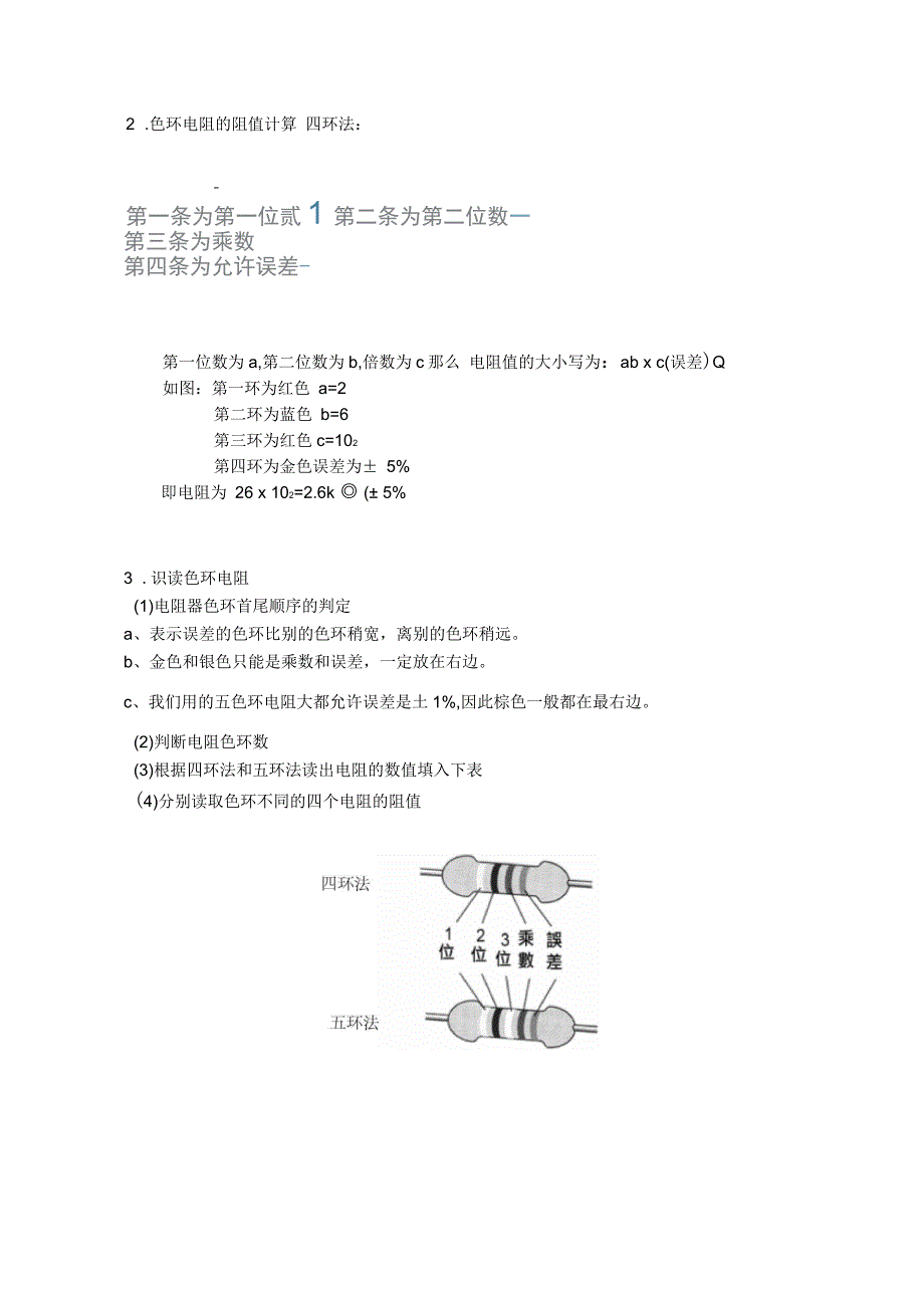 实验1：色环法识别电阻_第2页