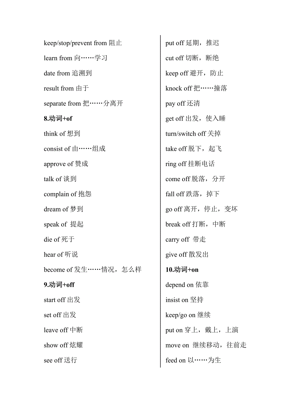 二高中常用短语汇总Word版_第3页