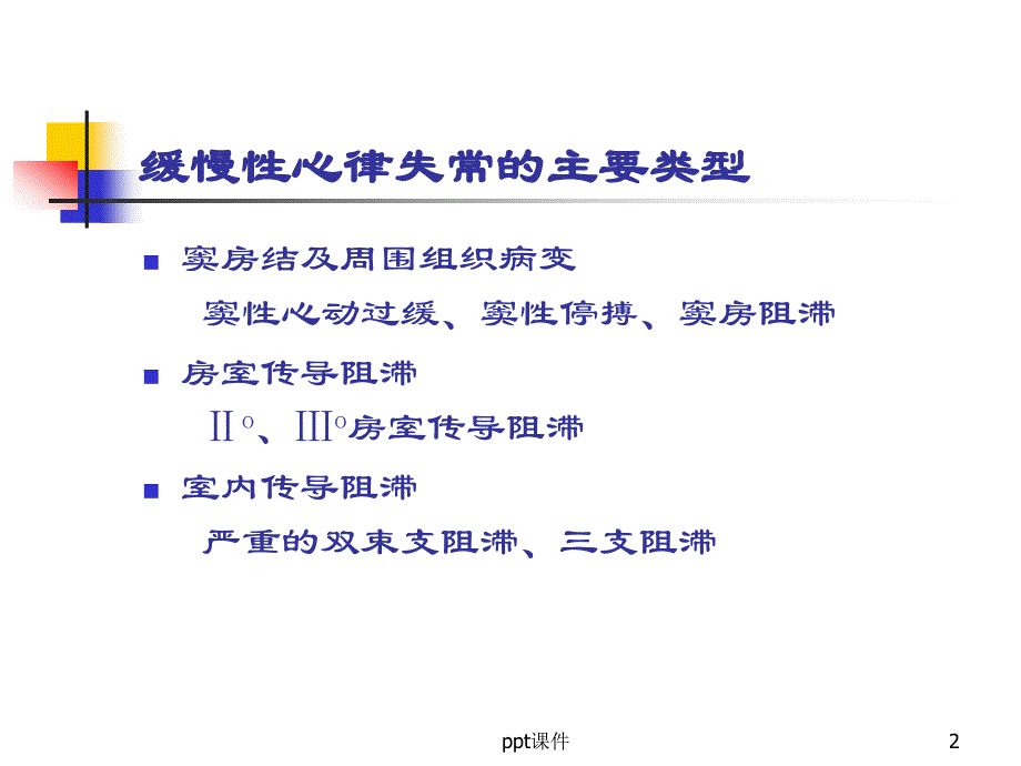 缓慢性心律失常的诊断和治疗ppt课件_第2页