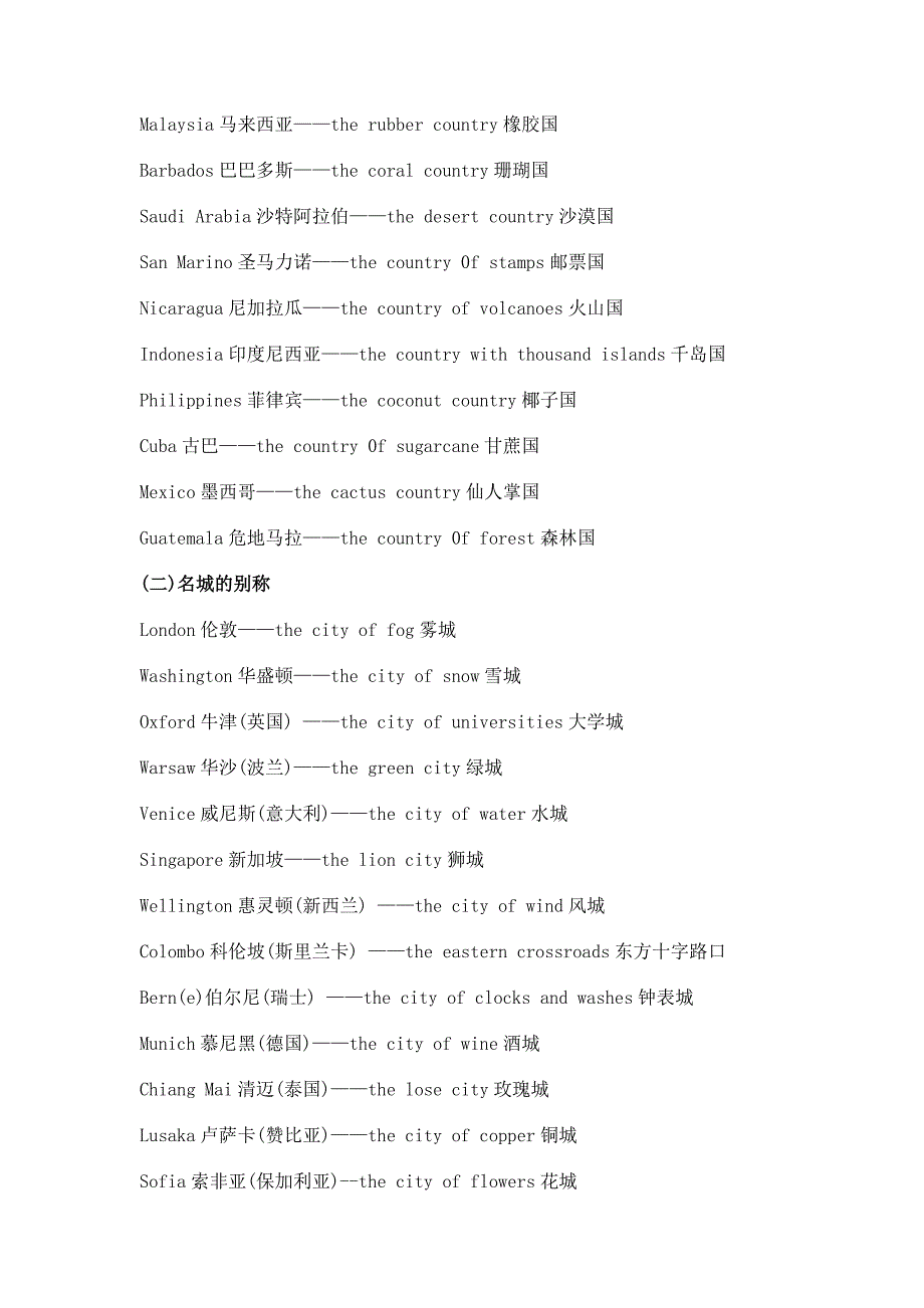 一些国名和名城的别称.doc_第2页