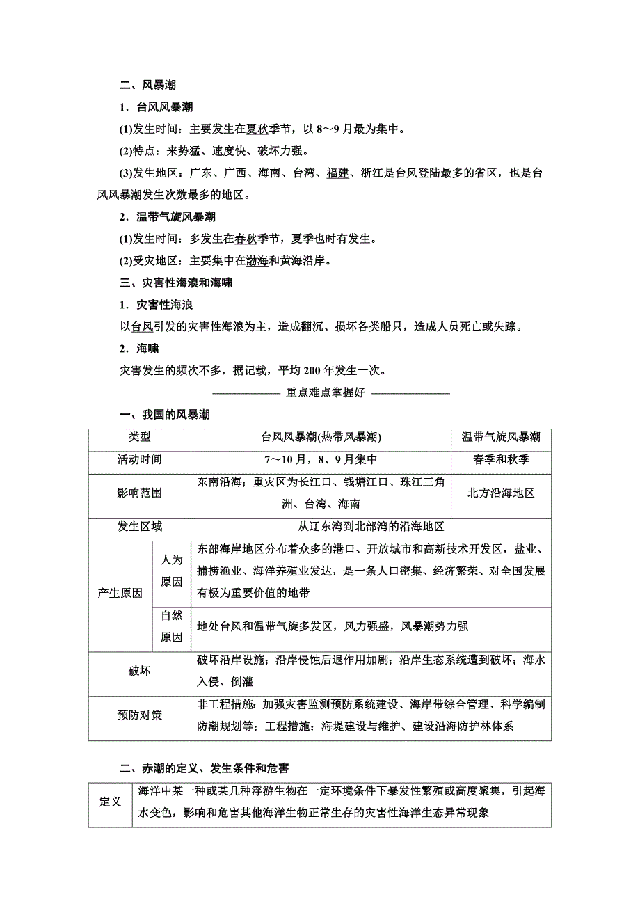 2022年高中地理三维设计中图版选修5教学案：第二章　第三节 中国的海洋灾害(含答案)_第2页