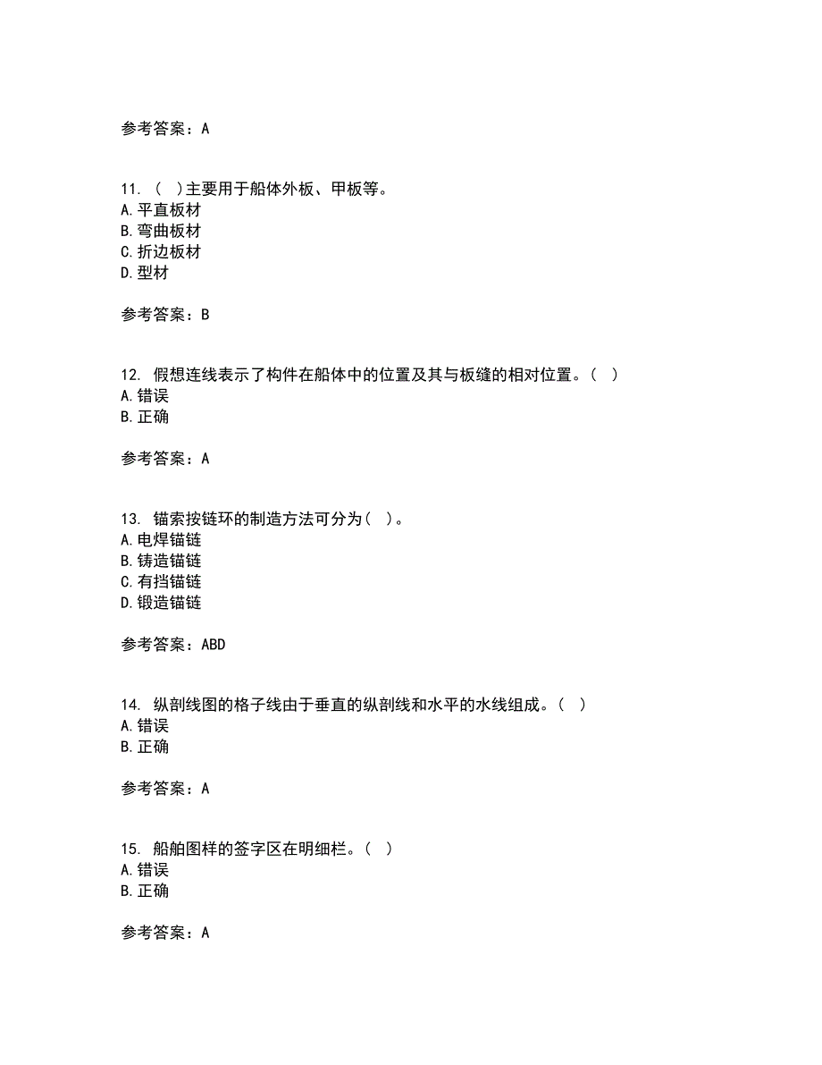 大连理工大学21春《船舶制图》离线作业一辅导答案30_第3页