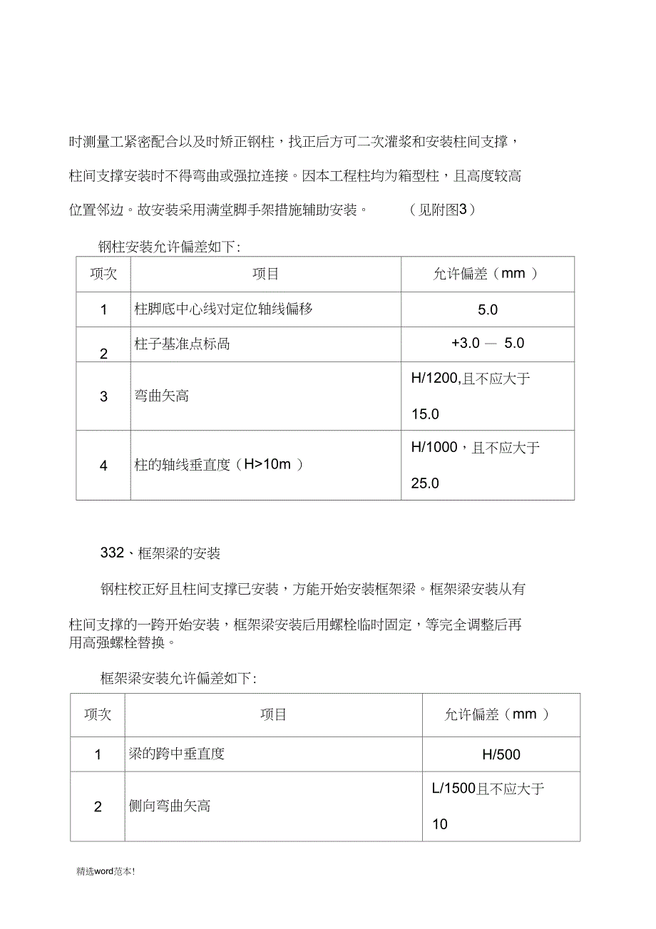 加层钢结构施工方案(同名19359)_第3页