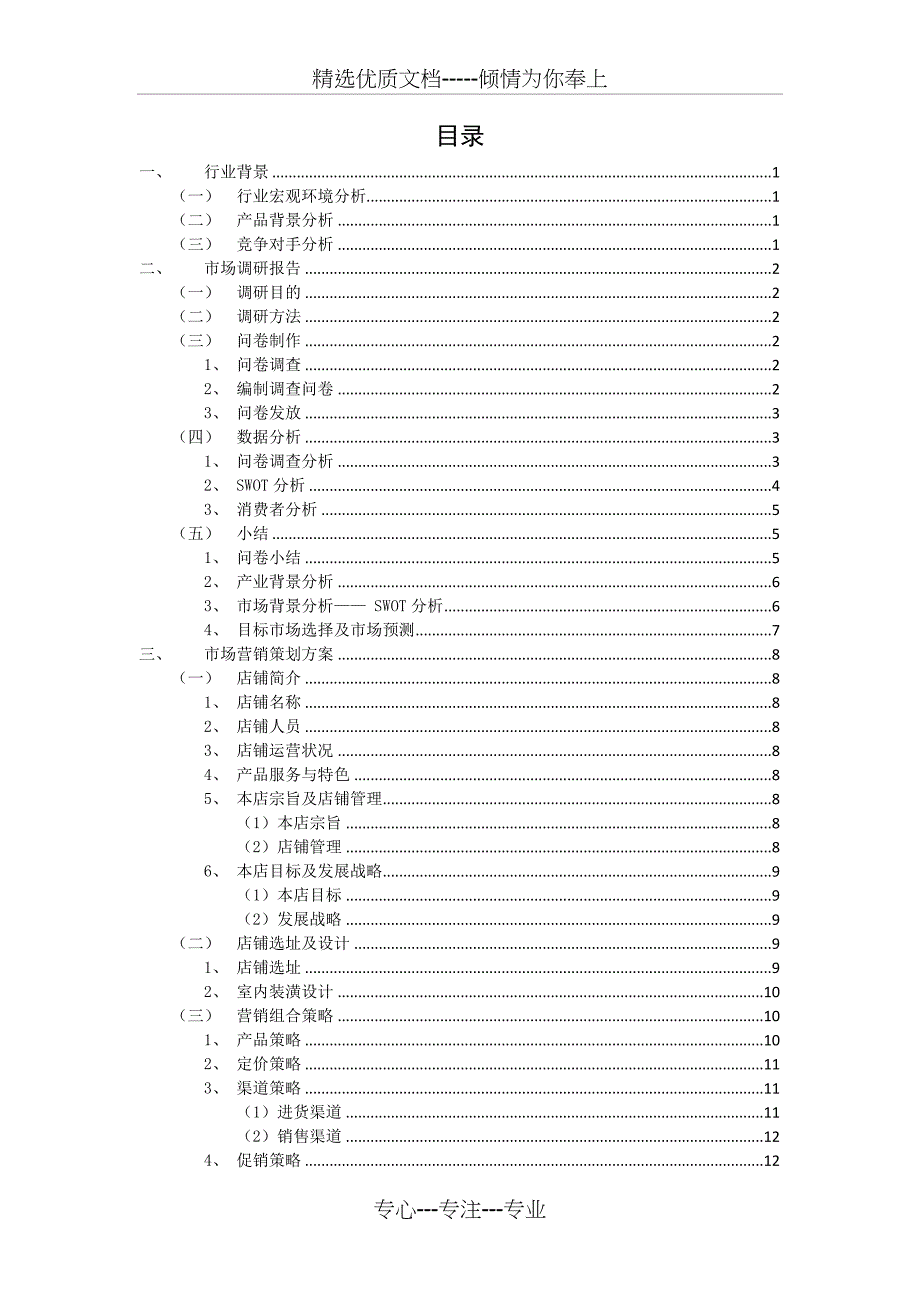 休闲吧营销策划方案(共18页)_第2页