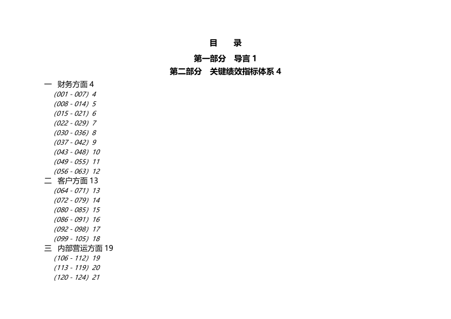 平衡计分卡分解的绩效考核指标库_第2页