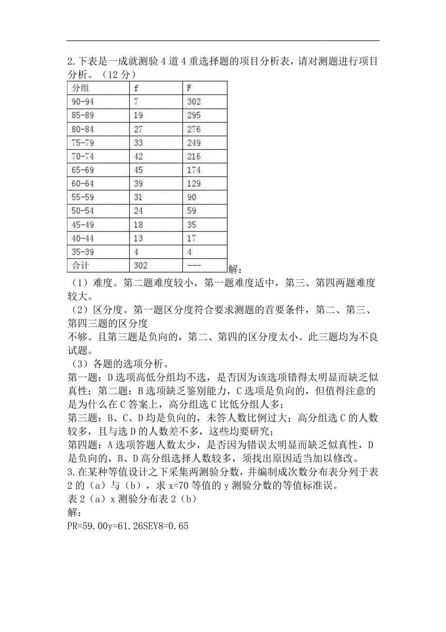 心理与教育测量期末试题_第5页