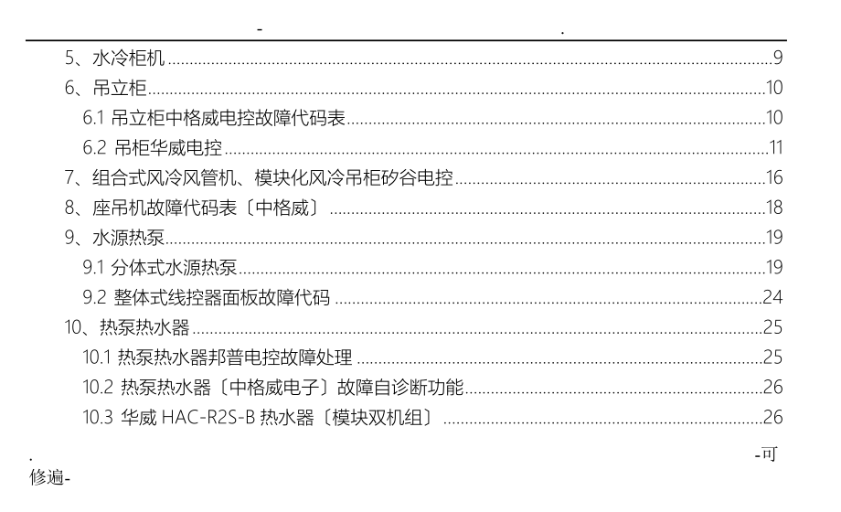 志高产品故障代码手册_第2页