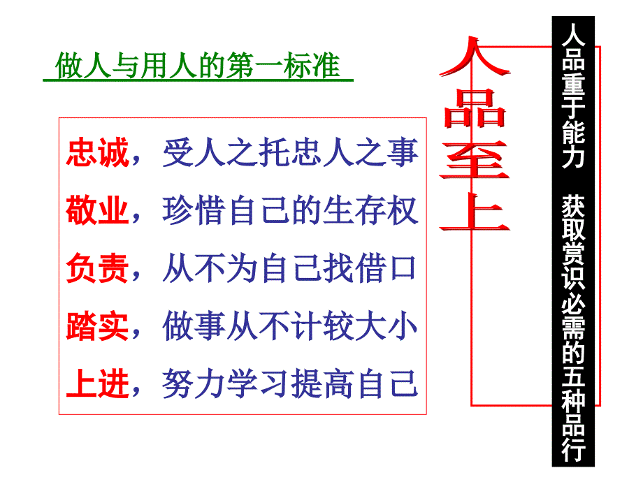 主题班会人品与班风教学内容_第4页