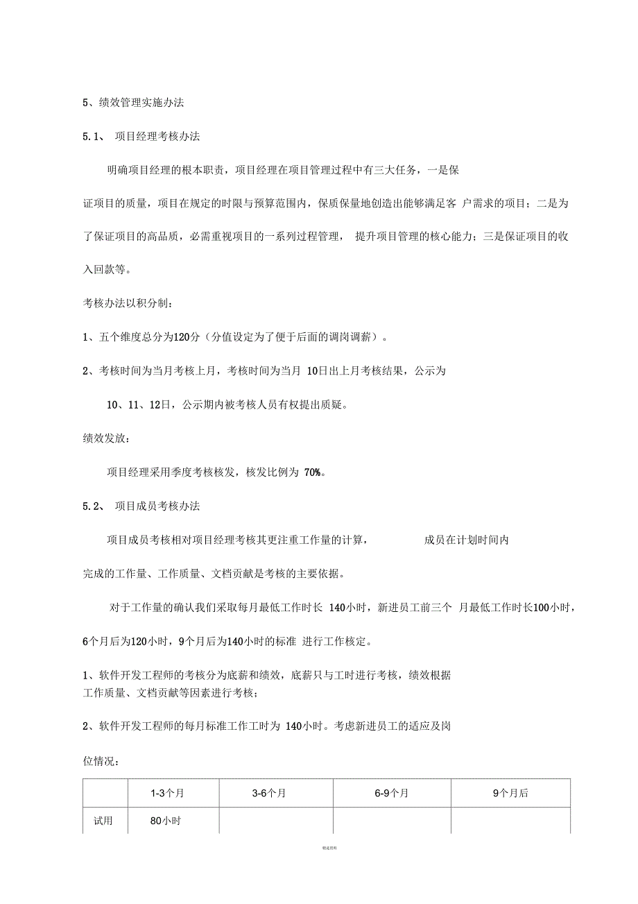 软件开发网络科技有限公司绩效管理办法与工资体系_第4页