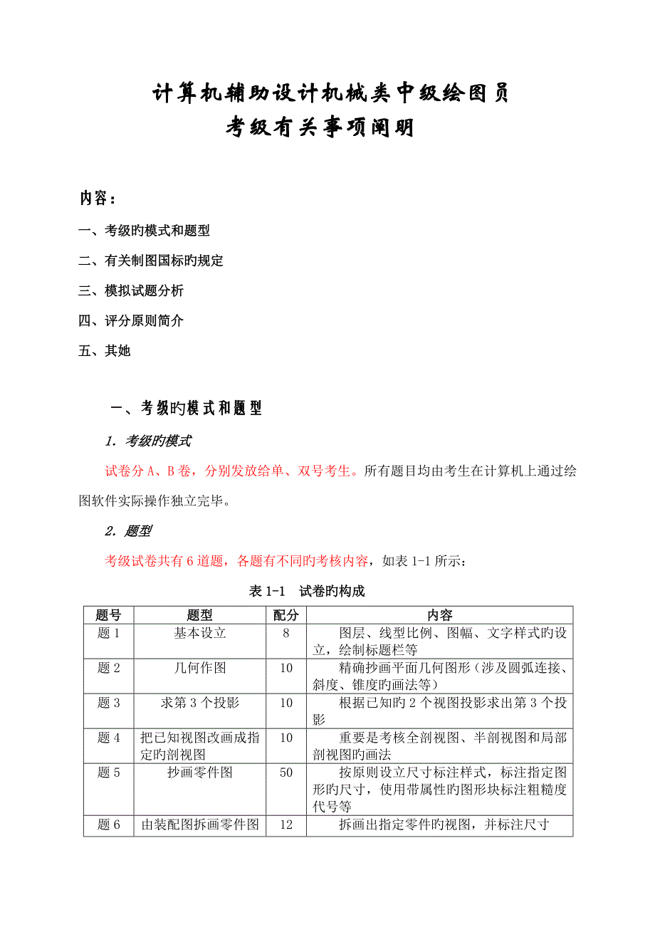 2022CAD中级考证讲解_第1页