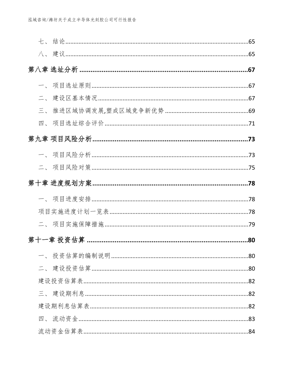 潍坊关于成立半导体光刻胶公司可行性报告_第4页