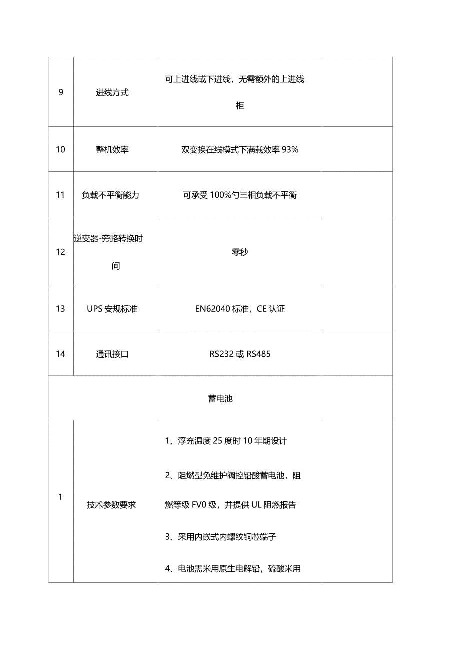 不间断电源UPS技术规范书_第5页