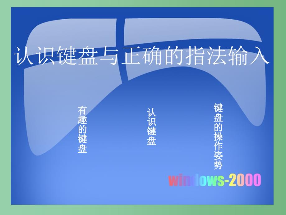 六年级信息技术认识键盘与正确的指法输入课件_第1页