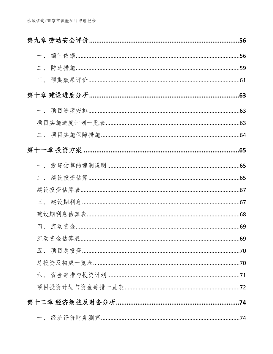 南京市氢能项目申请报告（参考模板）_第3页