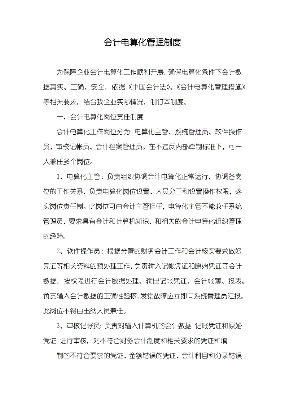 会计电算化管理制度_第1页