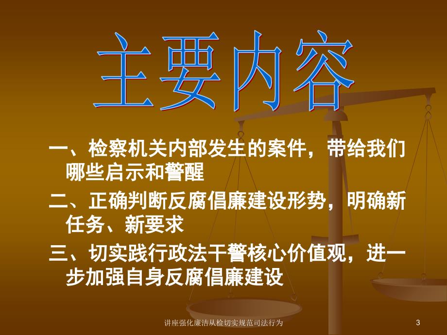 讲座强化廉洁从检切实规范司法行为课件_第3页