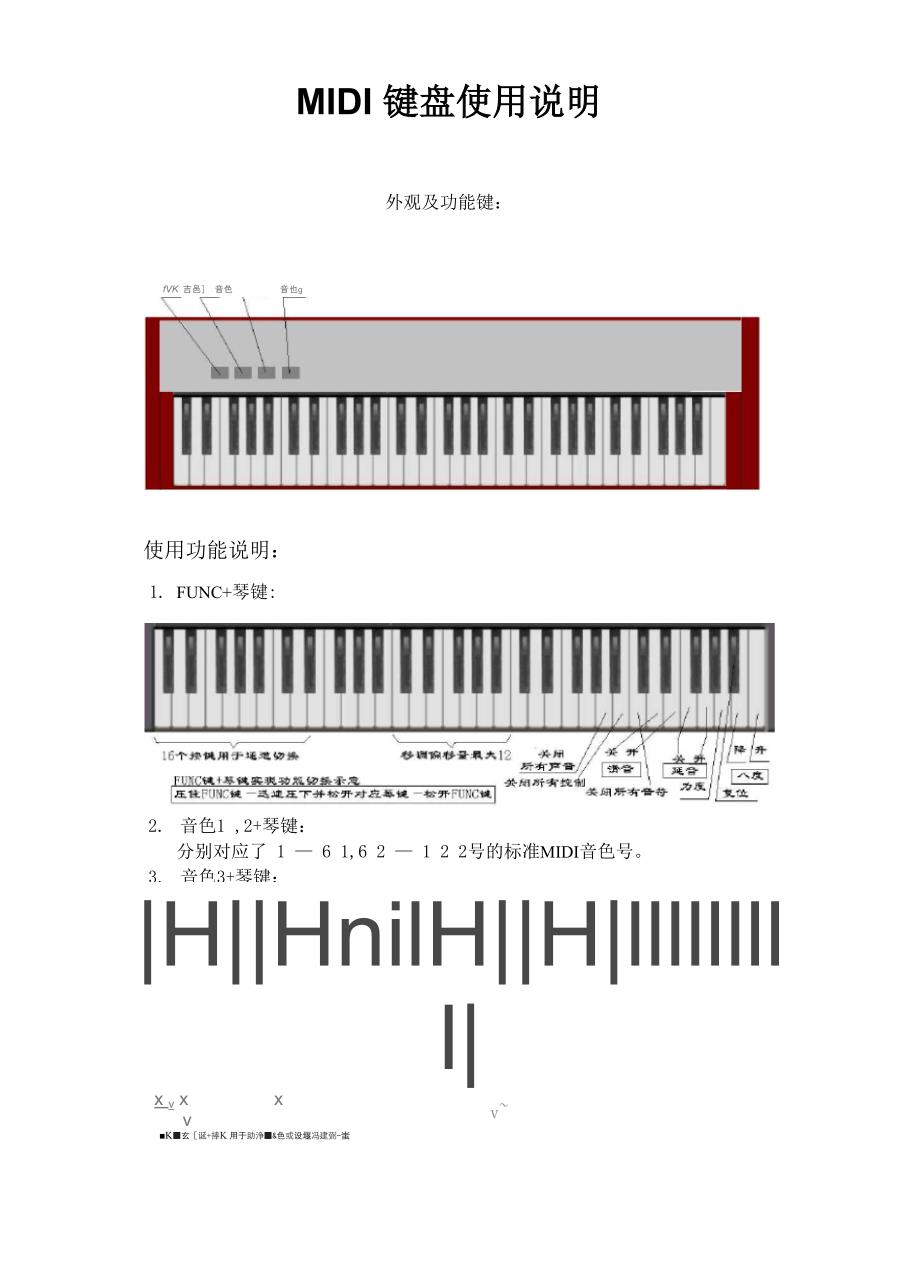 MIDI键盘使用说明_第1页