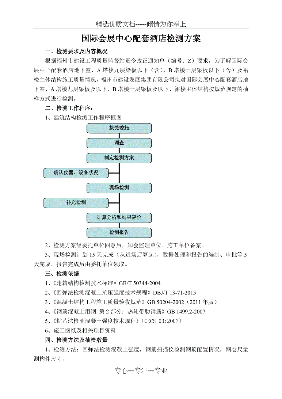 国际会展中心配套酒店检测方案2015_第2页