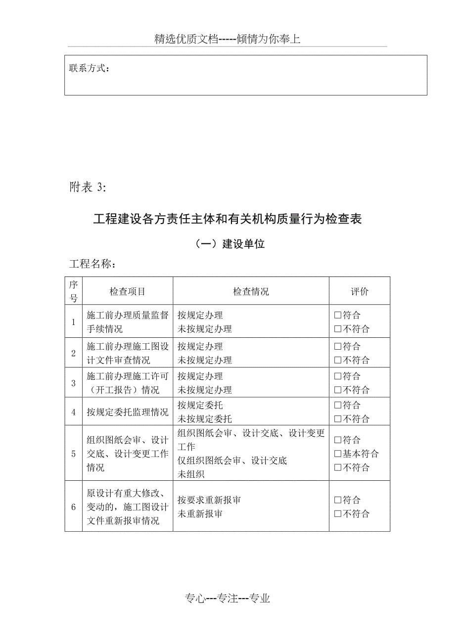 工程项目安全生产检查表_第5页