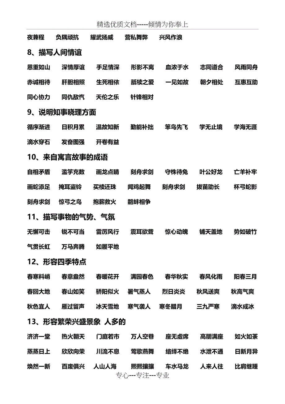 小学16年级语文常识名言名句成语谚语歇后语大汇总_第3页