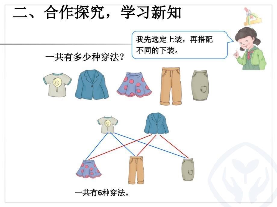 人教版数学三下第八单元数学广角──搭配二课件2_第5页