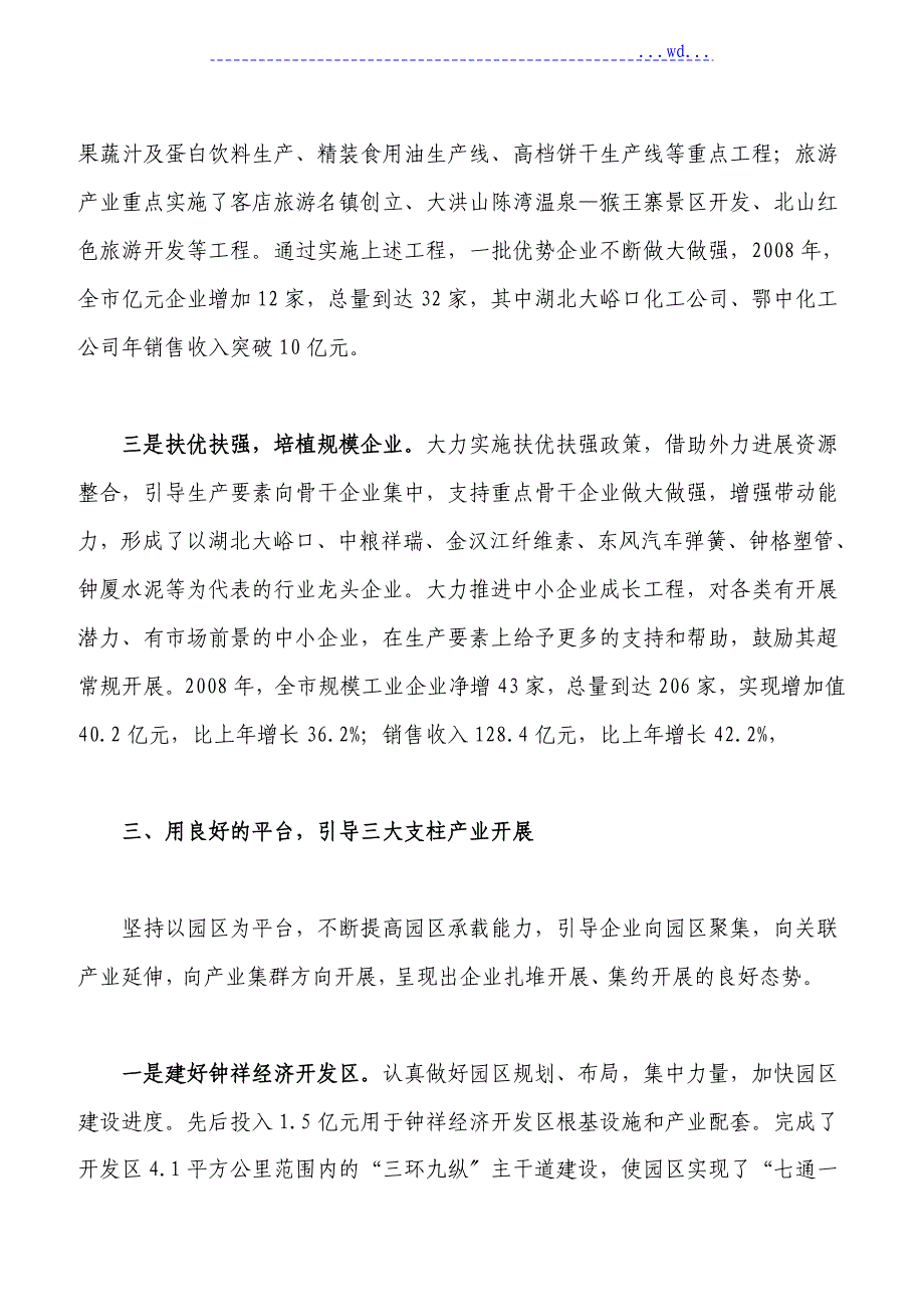 培植三大支柱产业打造发展新优势_第4页