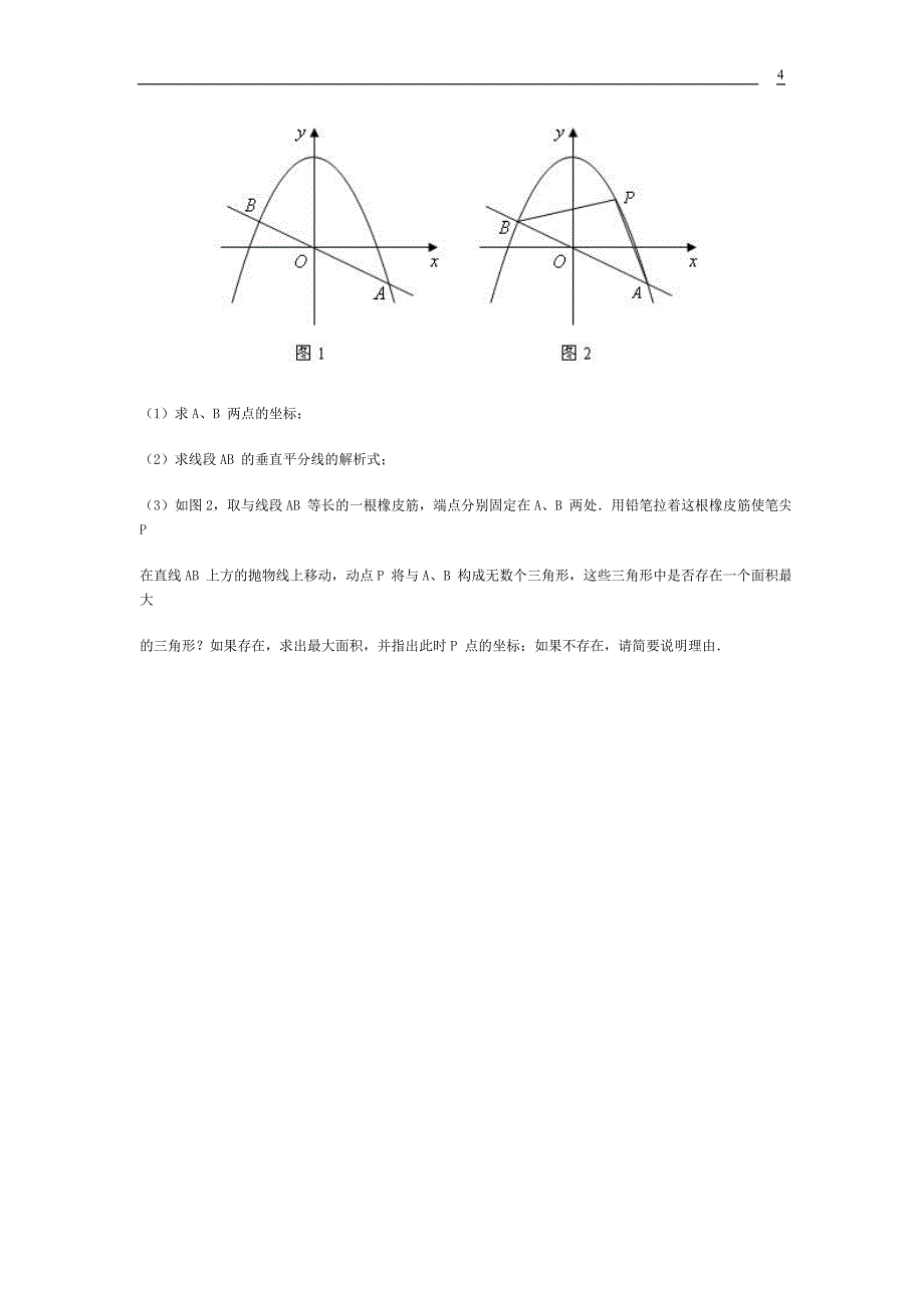 初中数学中考压轴题_第4页