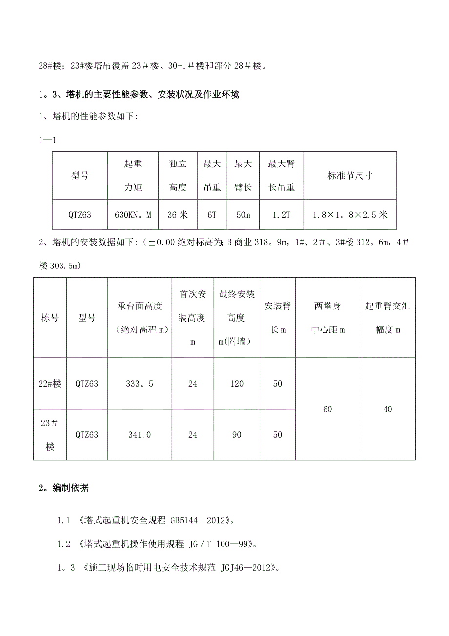 【整理版施工方案】多塔作业防碰撞安全专项施工方案_第4页