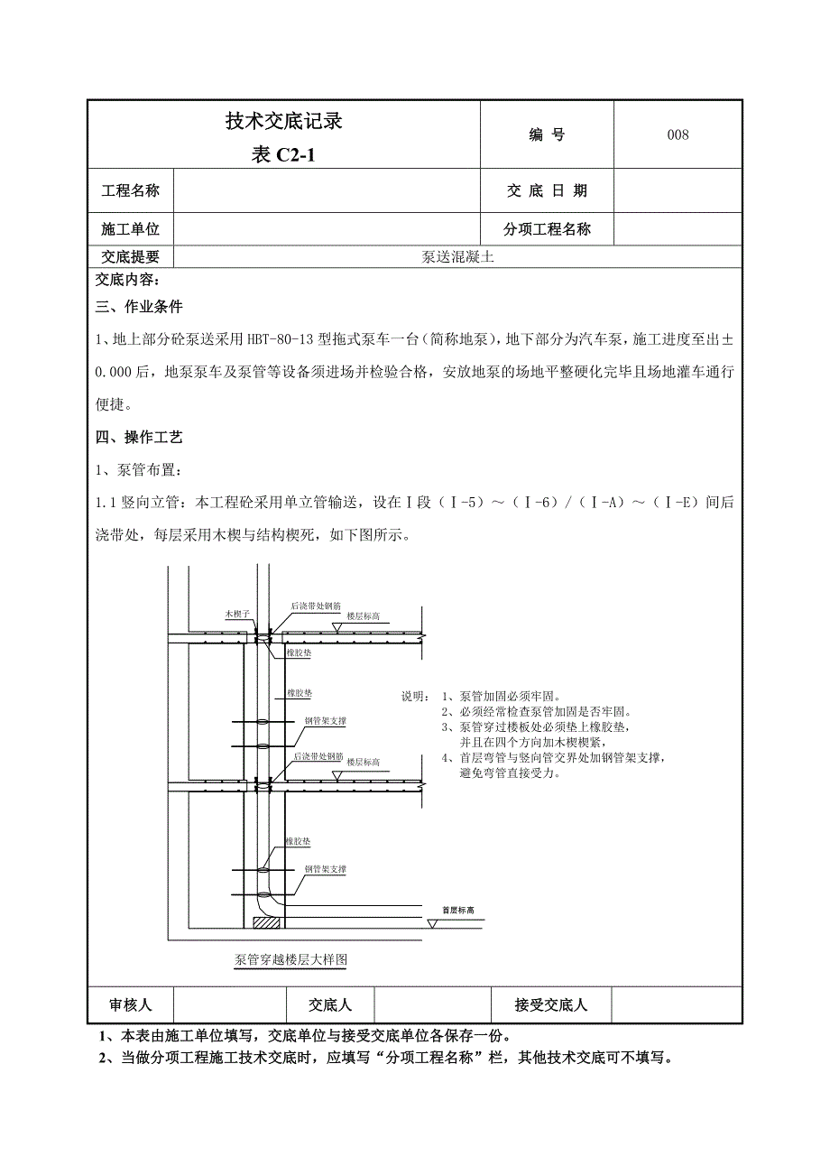 地上部分泵送混凝土技术交底_第2页