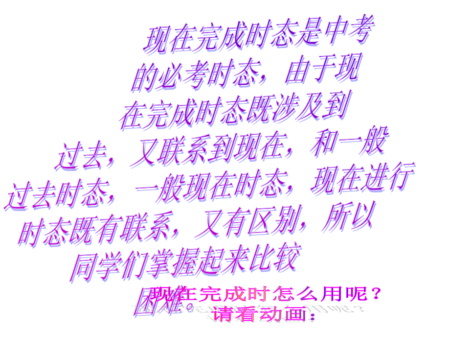 现在完成时PPT_第2页