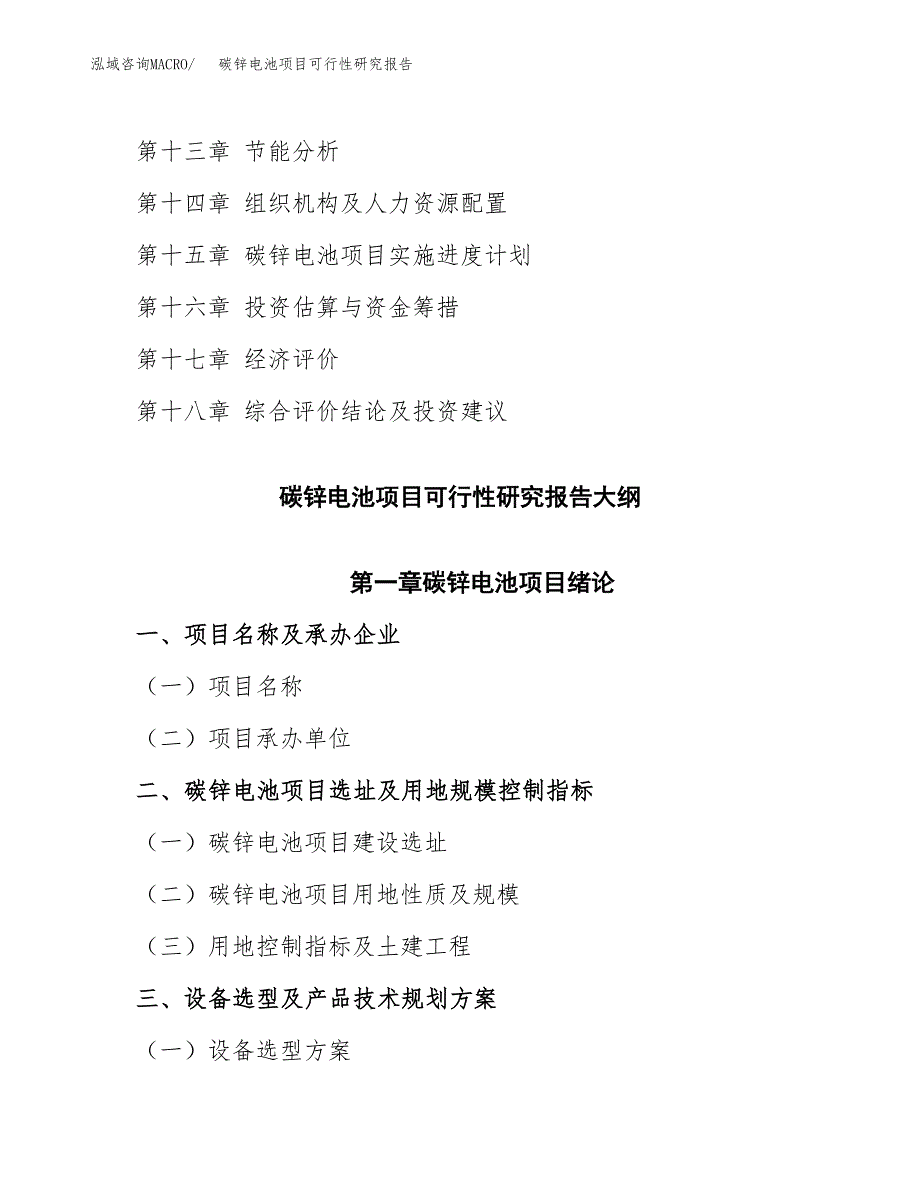 如何编写碳锌电池项目可行性研究报告_第3页