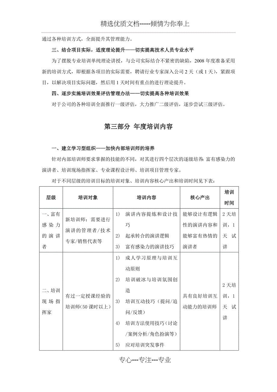 某公司年度培训计划_第4页