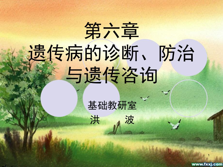 遗传病诊断防治遗传咨询.PPT_第1页