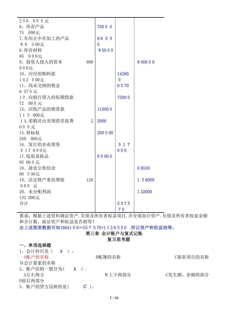 21世纪_基础会计学课本_习题答案_第5页