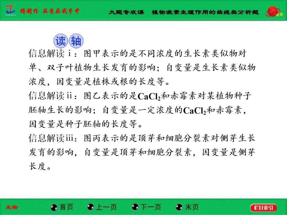 大题专攻课植物激素生理作用的曲线类分析题_第5页