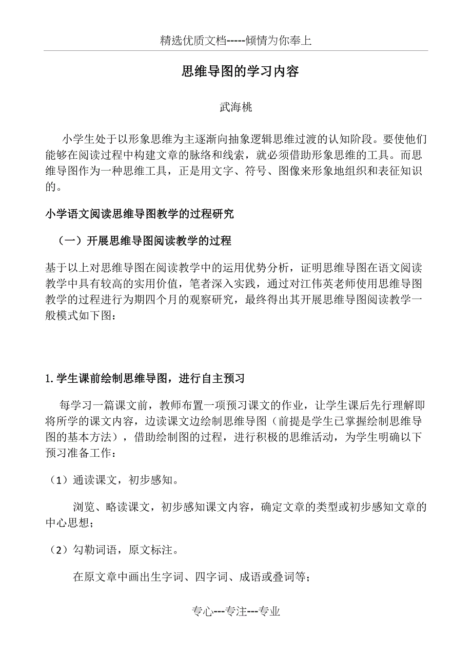 思维导图学习心得_第1页