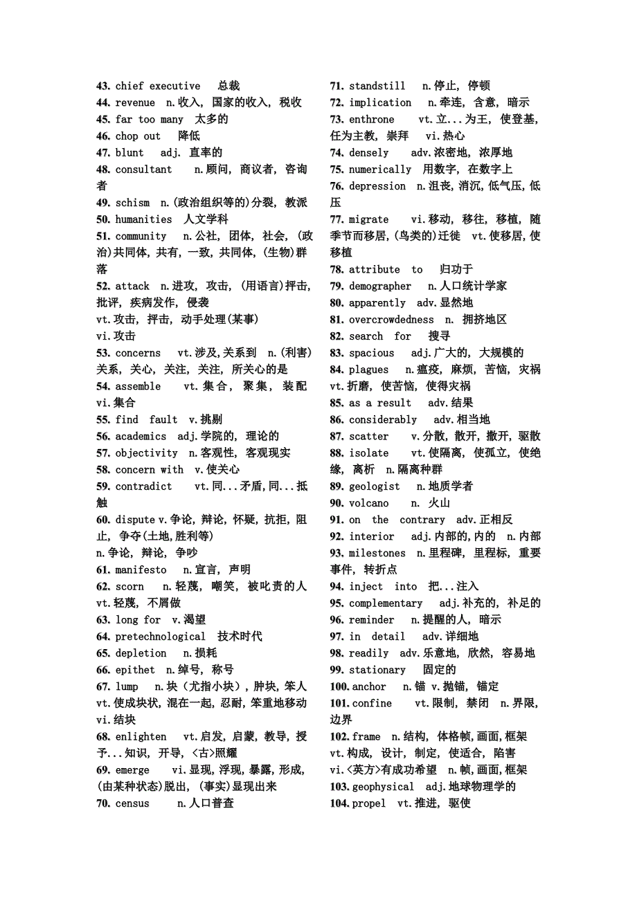 2012考研英语历年真题词汇大纲高清晰 可打印.doc_第3页