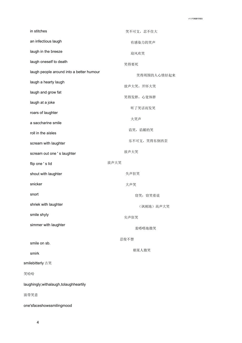 笑的英语词汇_第4页