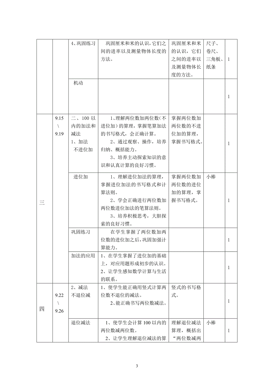 第三册数学教学计划_第4页