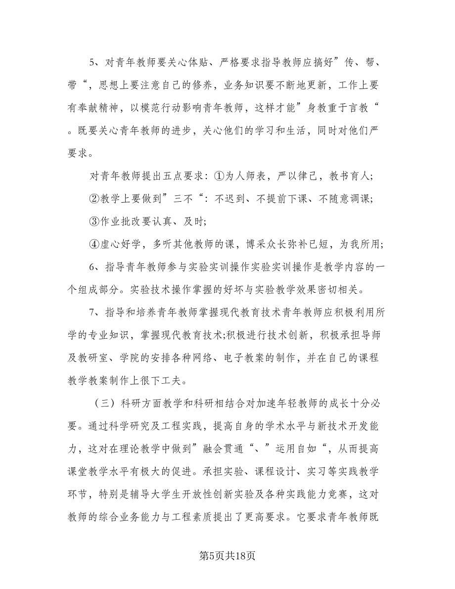 2023年青年教师培养计划（四篇）.doc_第5页