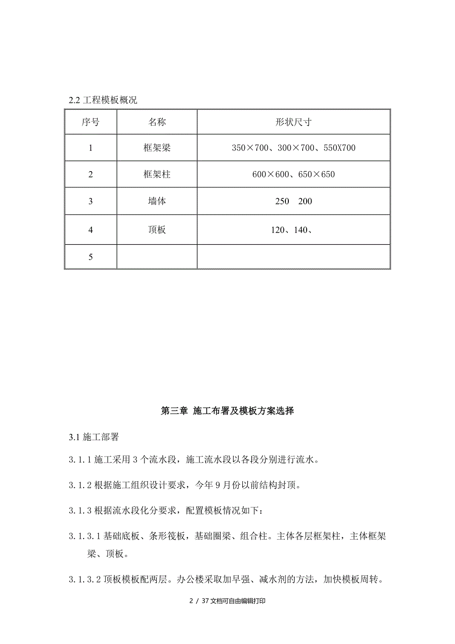 厂房等三项综合楼模板工程施工方案_第2页