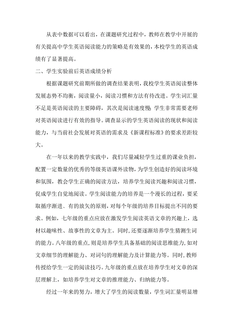 中学生英语成绩分析报告_第2页