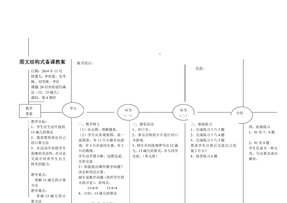 一年级数学上册6单元教案[精选文档]_第4页