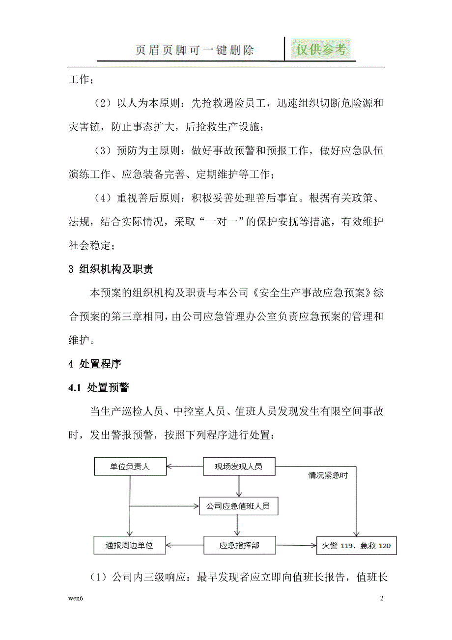 有限空间应急预案 【行业特制】_第2页