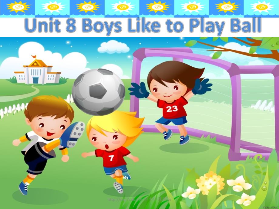 陕旅版小学英语四年级上册Unit 8Boys Like to Play Ball课件1_第1页