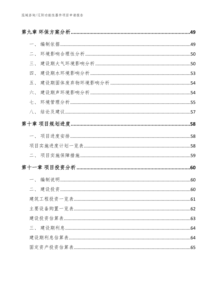 辽阳功能性器件项目申请报告_第3页