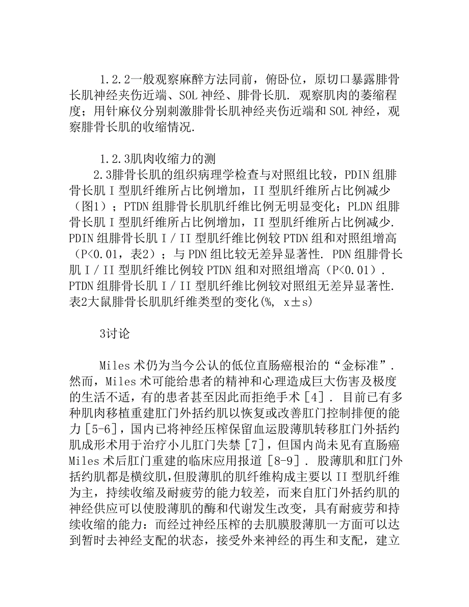 大鼠骨骼肌双重神经支配收缩力及肌纤维类型的变化.doc_第3页