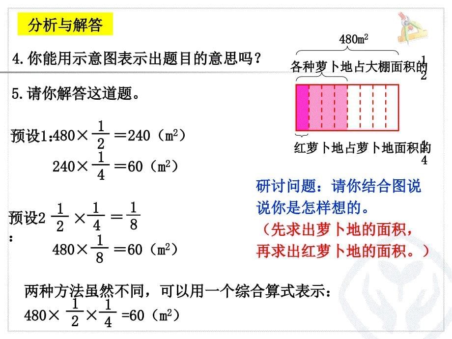 六年级数学上册2分数乘法2解决问题第一课时课件_第5页