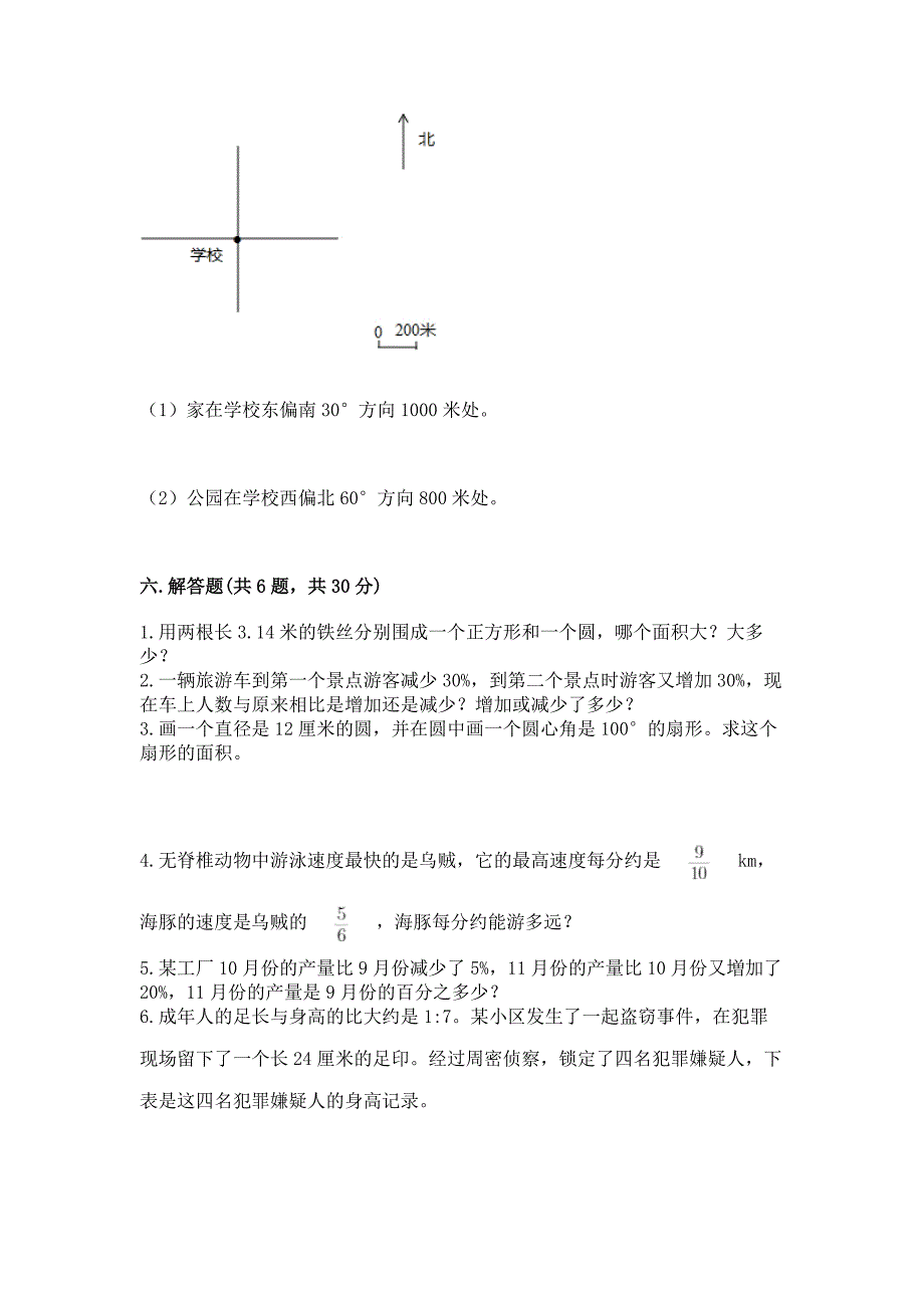 人教版六年级上册数学期末测试卷(原创题).docx_第4页