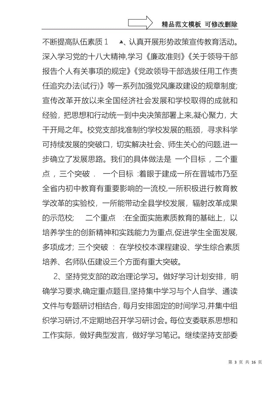 高校支部书记述职报告_第3页